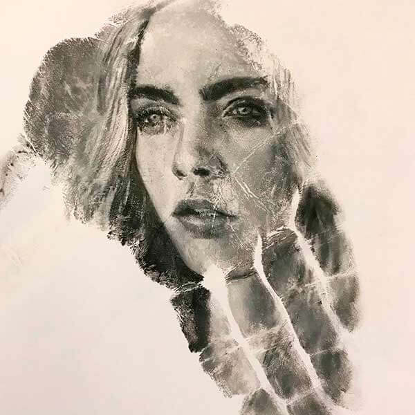рисунок на ладони рисунок на ладони